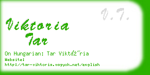 viktoria tar business card